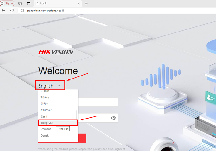Hướng dẫn xem camera Hikvision trên Microsoft Edge
