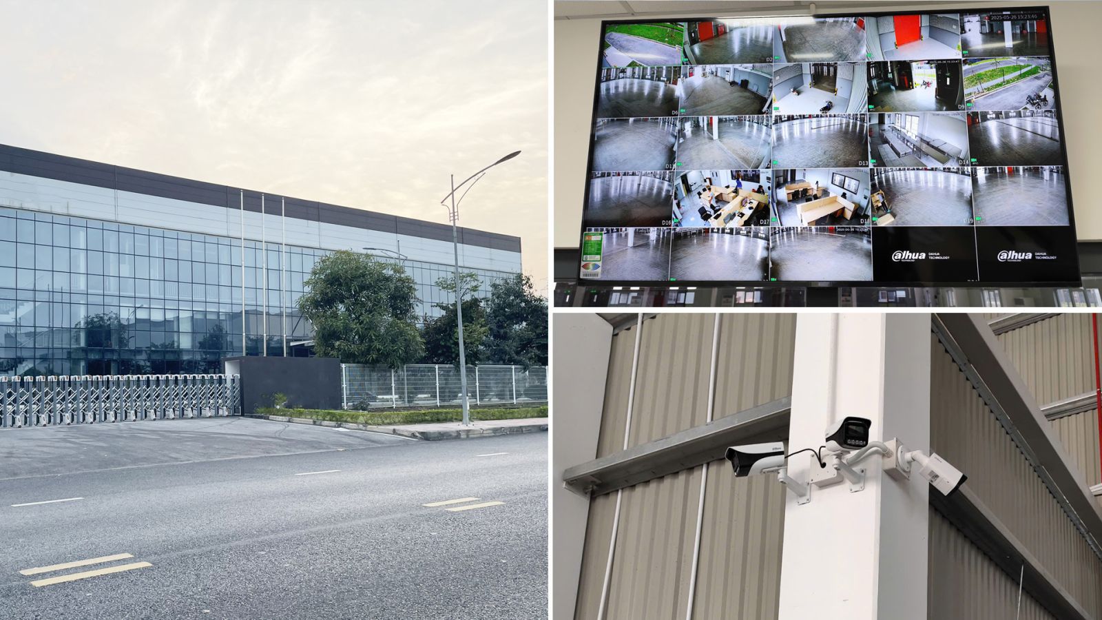 Lắp đặt 24 Camera Hải Quan đáp ứng tiêu chuẩn điều kiện giám sát và điều kiện sản xuất cho Công ty C&J Tech Vina tại KCN Yên Phong Bắc Ninh