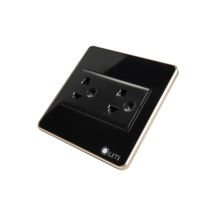 Ổ cắm đôi 3 chấu Lumi LM-SK3