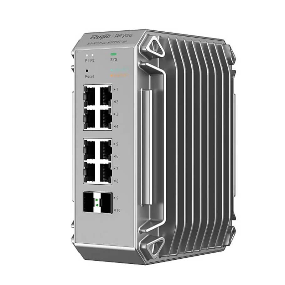 Switch công nghiệp 8 cổng Reyee RG-NIS3100-8GT2SFP-HP