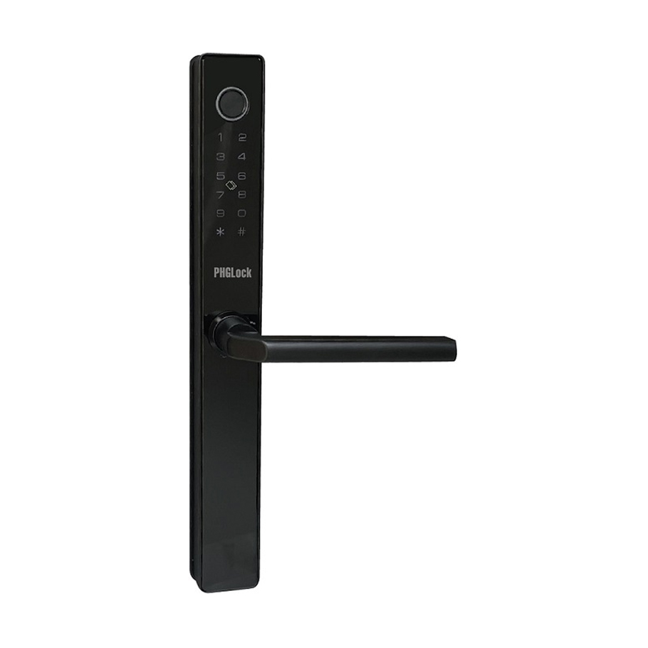Khóa điện tử cho cửa nhôm PHGLOCK FP5338A (Đen-App)