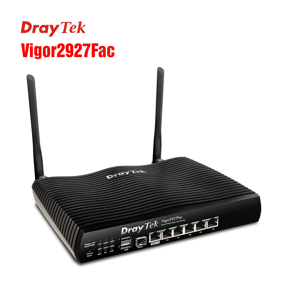 Router quang VPN Wan kép DrayTek Vigor2927Fac