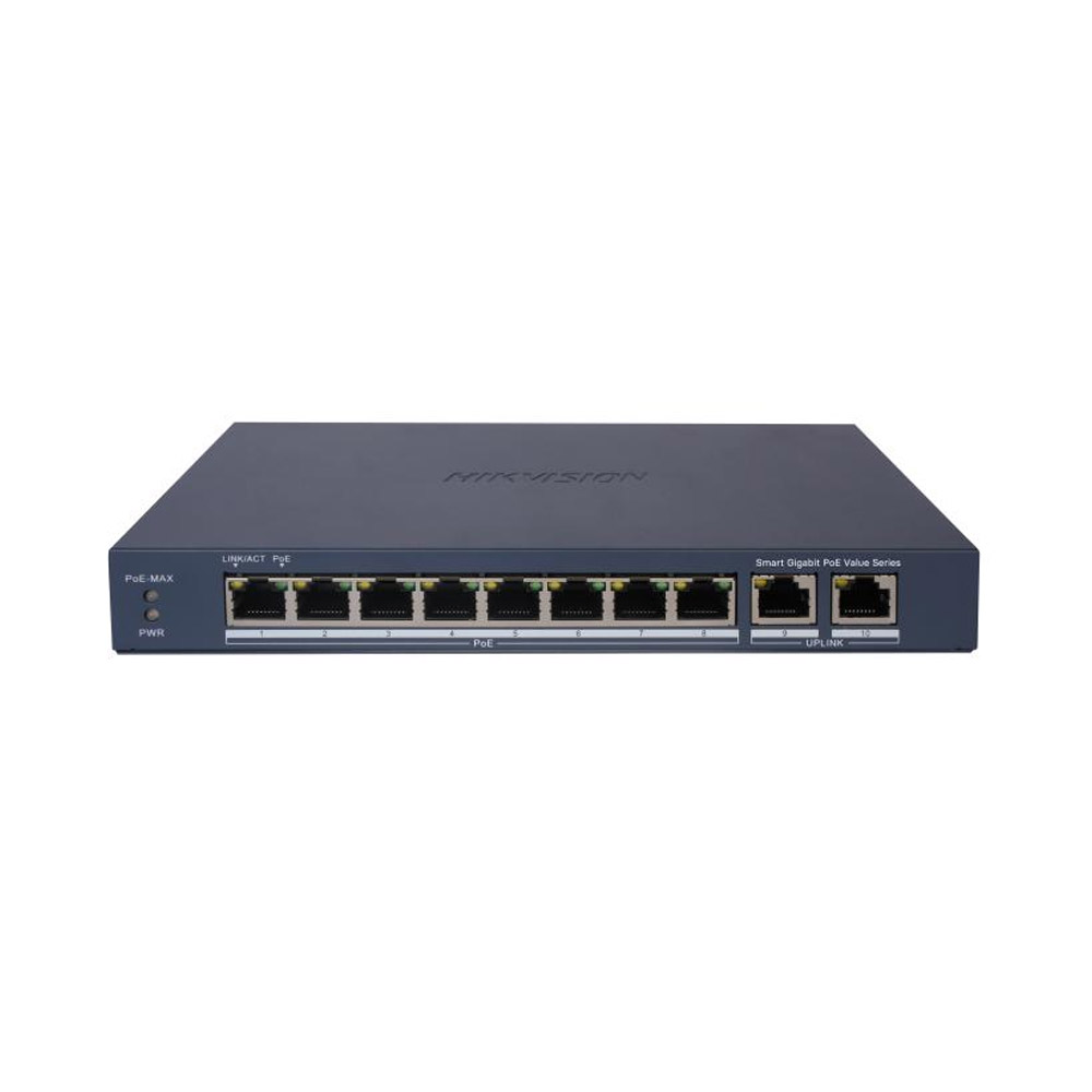 Switch mạng thông minh 8 cổng PoE Gigabit HIKVISION DS-3E1510P-SI