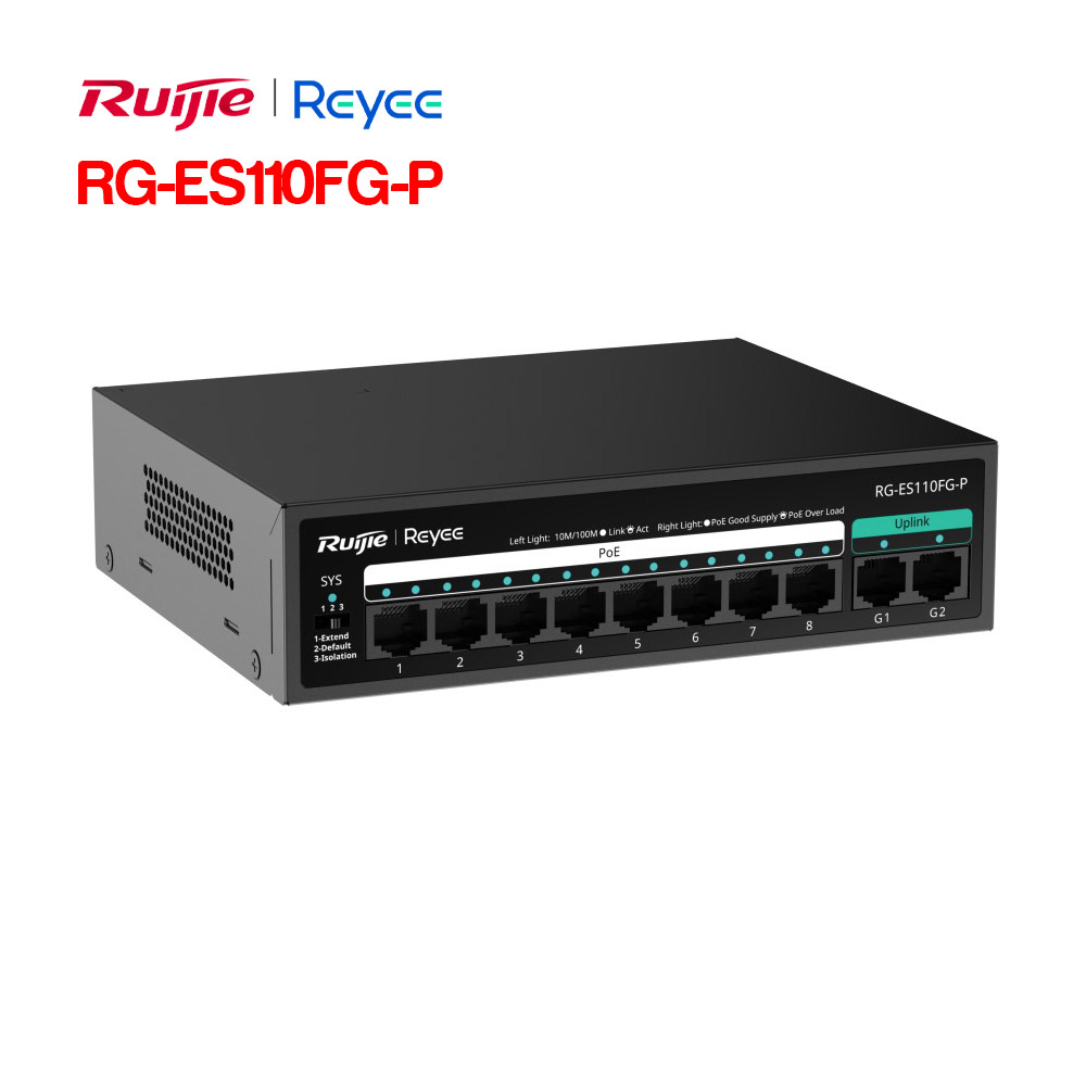 Unmanaged switch 8 cổng RUIJIE RG-ES110FG-P