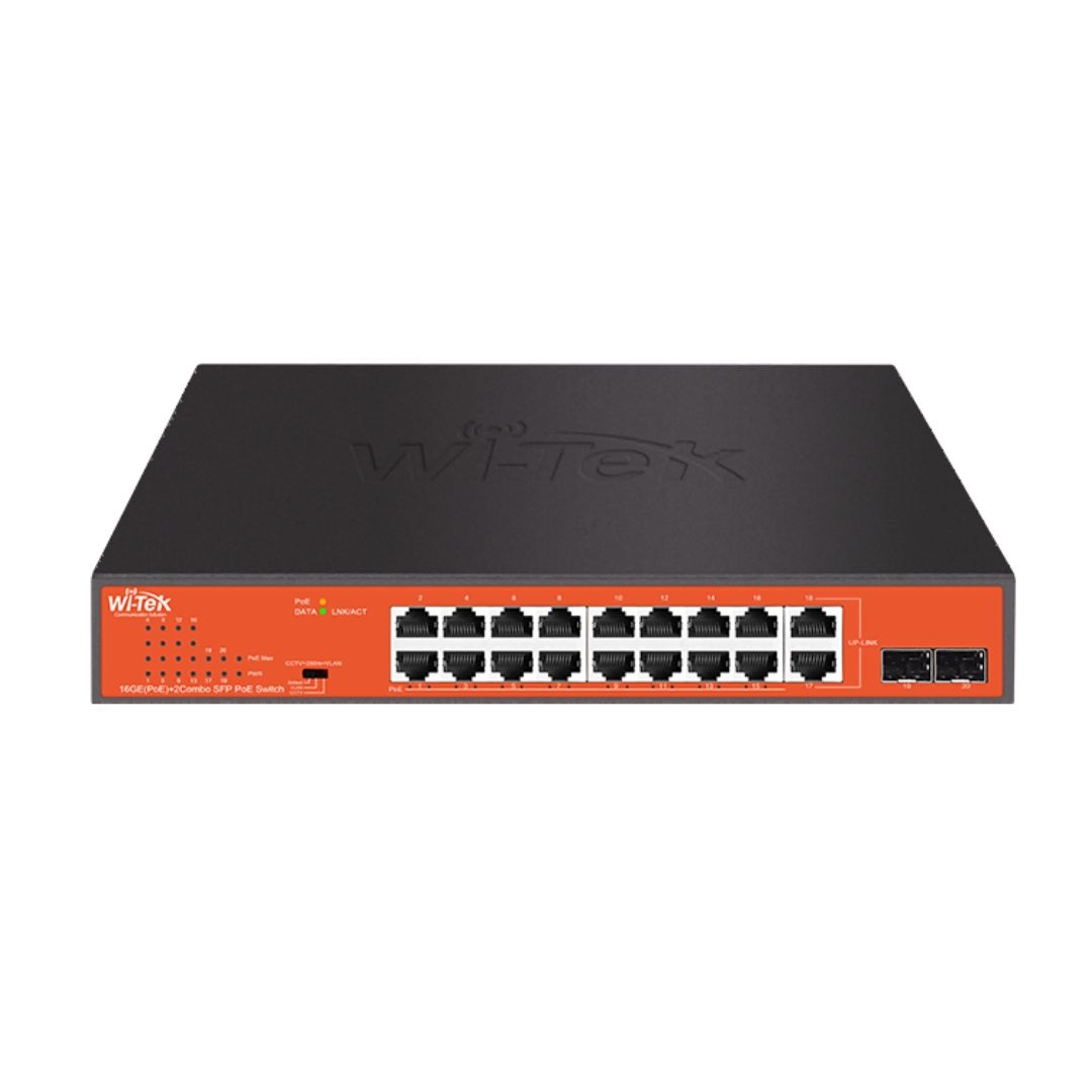 Switch mạng 16 cổng PoE WI-PS318GFH