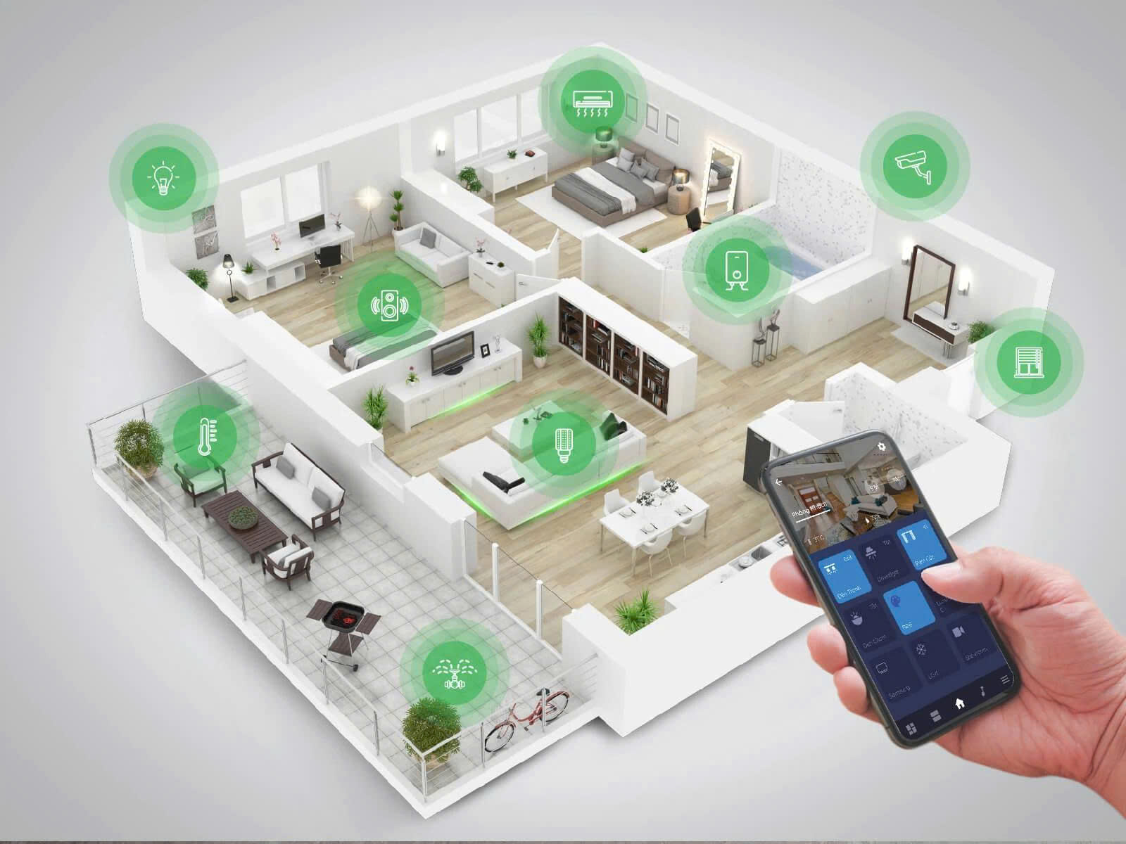 Các thiết bị được kết nối với nhau giúp bảo vệ an toàn cho gia đình