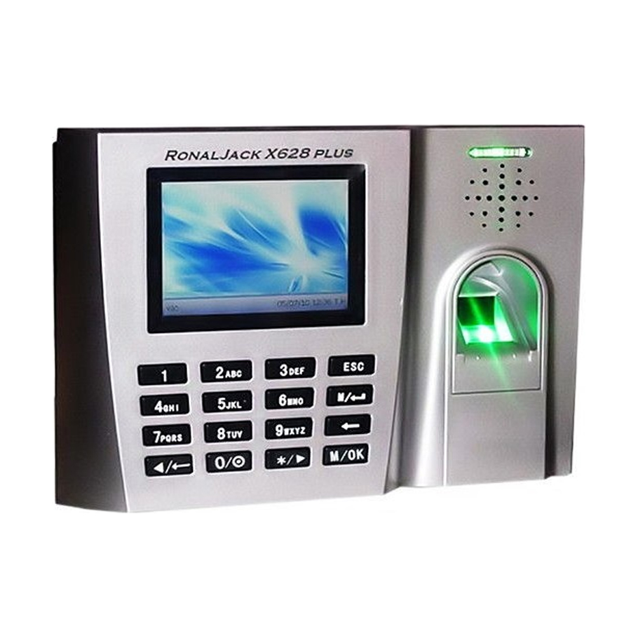 MÁY CHẤM CÔNG VÂN TAY + THẺ CẢM ỨNG RONALD JACK X628PLUS