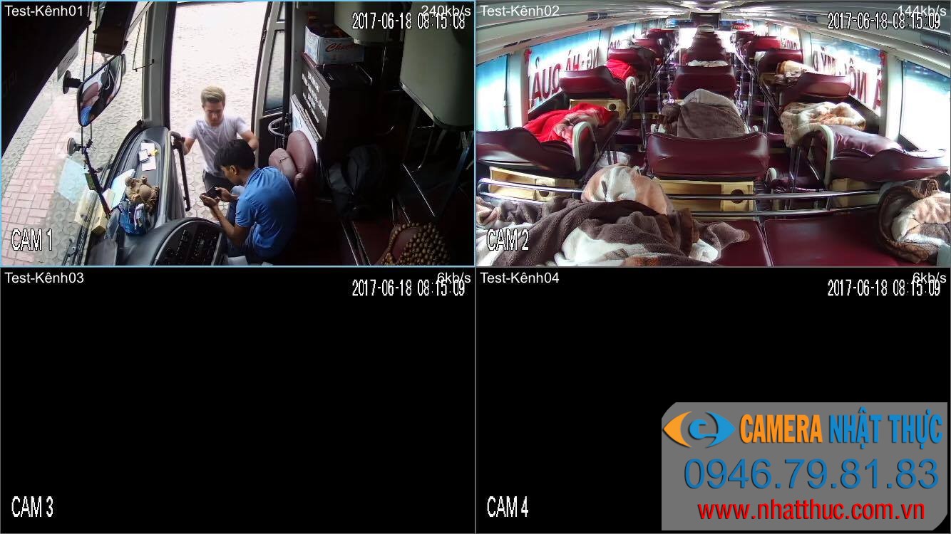 Lắp đặt camera trên xe khách 29 chỗ tuyến Hà Nội Cao Bằng