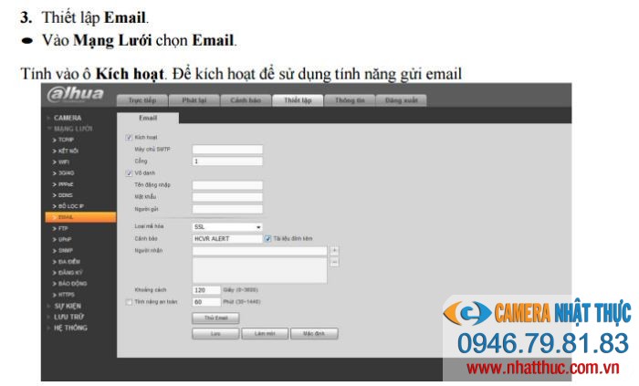 chức năng thông minh đầu ghi hình camera