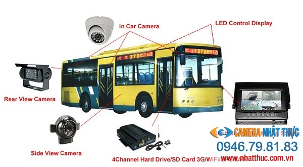 Lắp đặt camera trên xe khách, xe buýt tại Hà Nội
