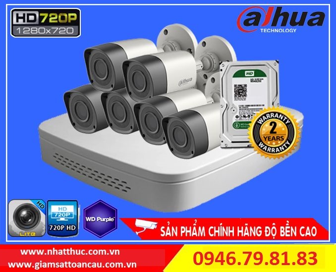 Lắp trọn bộ 06 Camera giá rẻ tại Hải Phòng