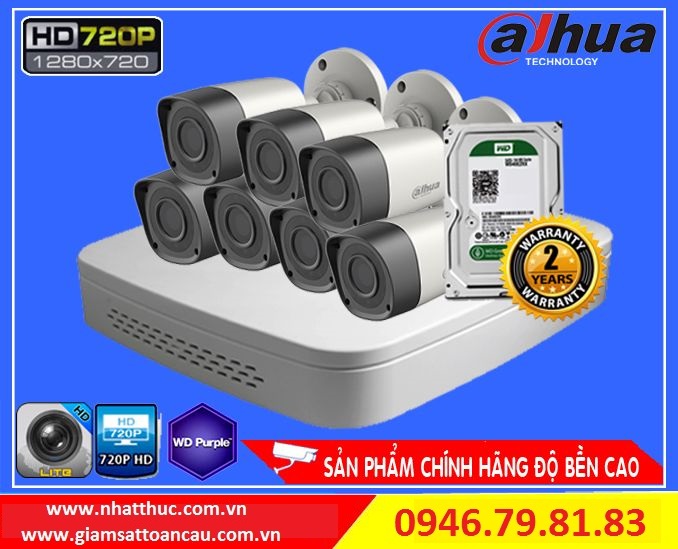 Lắp đặt trọn bộ 07 camera giá rẻ tại Hải Phòng