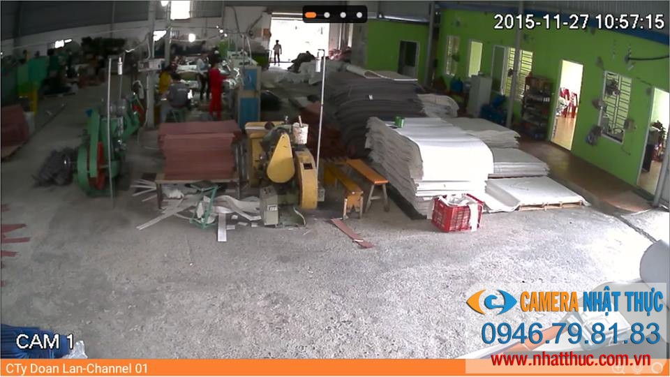 Lắp đặt camera quan sát Dương Kinh - Công Ty sản xuất đế giày Đoàn Lan, Mạc Đăng Doanh, Dương Kinh , Hải Phòng