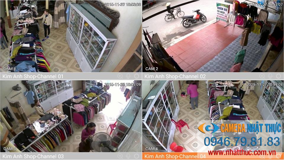 lắp đặt camera shop quần áo tiên lãng