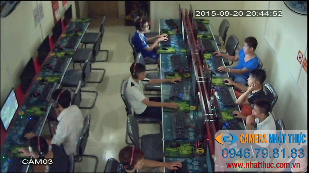 camera tiệm internet