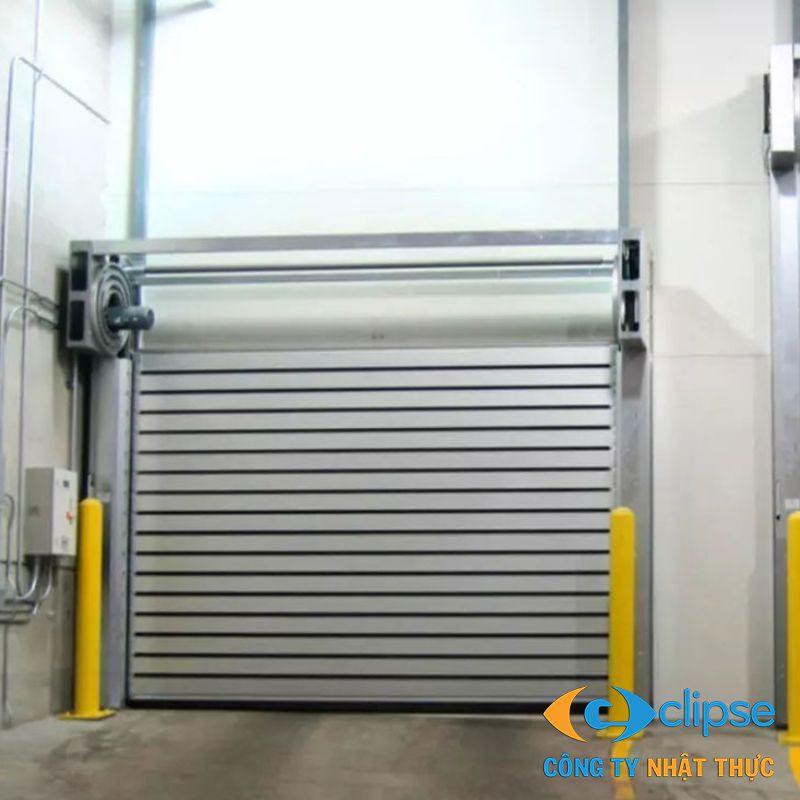 Cửa cuốn xoắn ốc kim loại có kết cấu chắc chắn và độ bền cao
