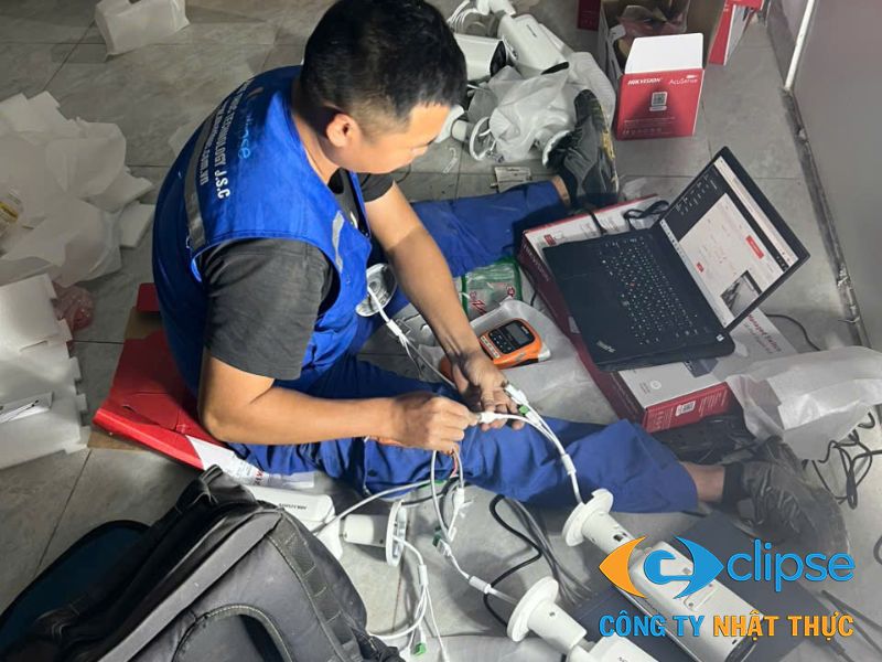 Thi công camera hải quan tại khu công nghiệp Tràng Duệ Hải Phòng