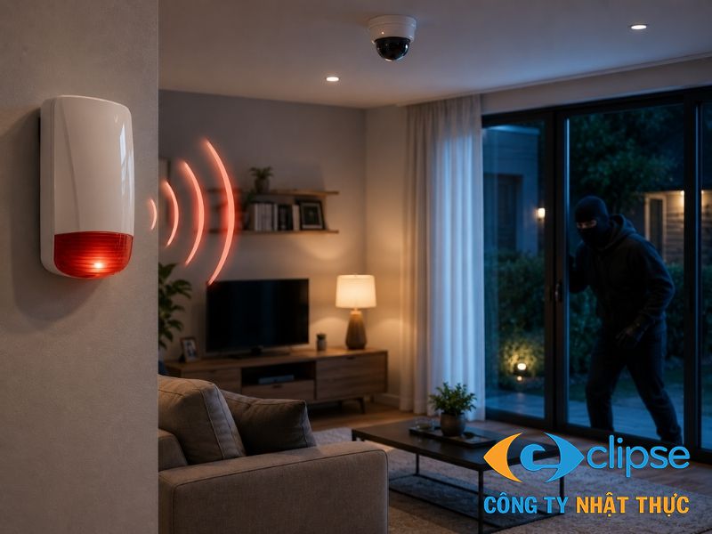 Kết hợp báo trộm và camera giúp tối ưu hóa hiệu quả an ninh