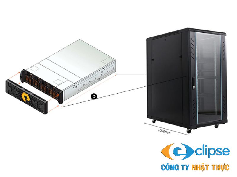 Nhật Thực hỗ trợ khách hàng tính toán kích thước tủ rack chính xác theo thiết bị