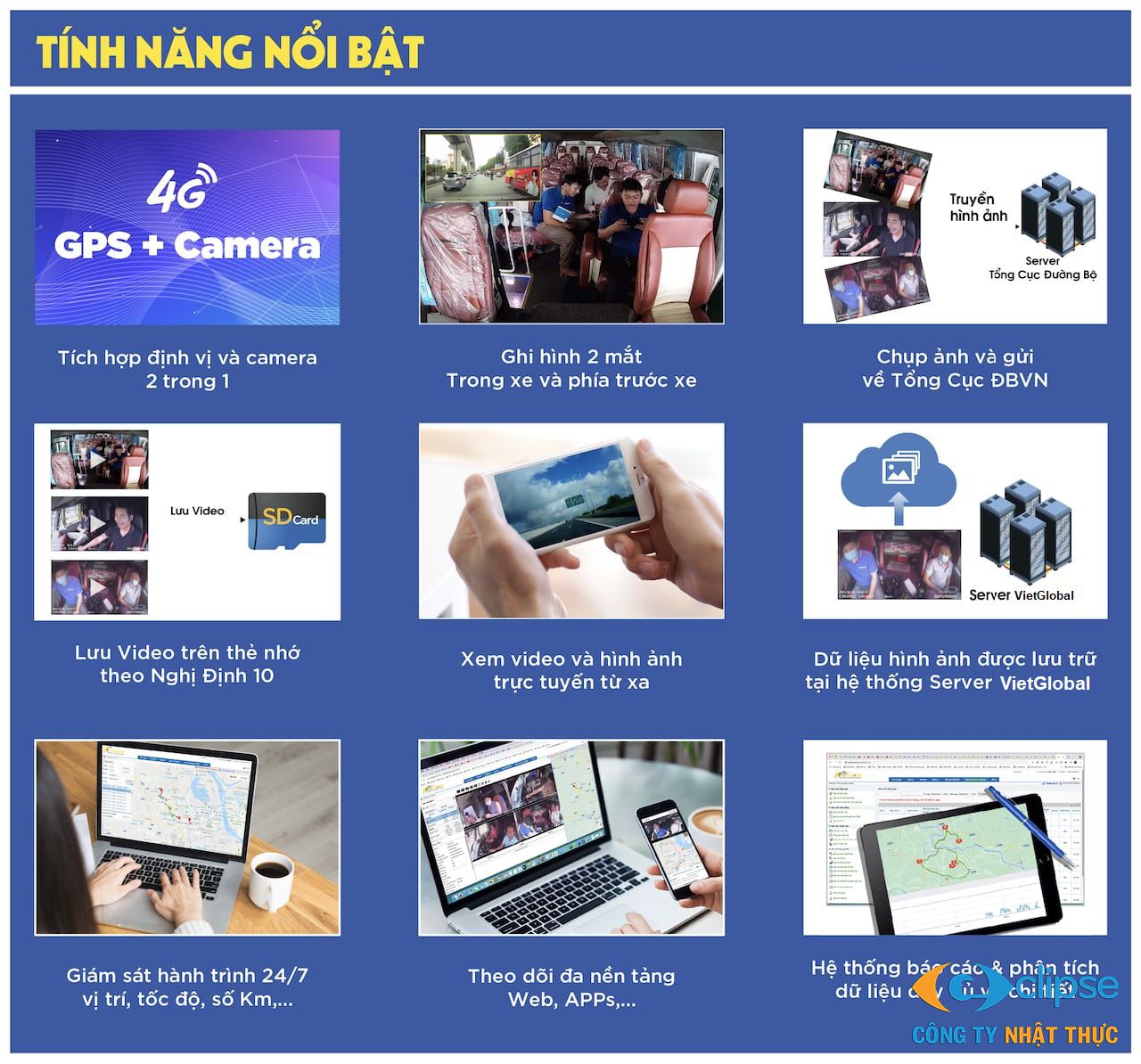 Các tính năng nổi bật của hệ thống camera cho xe bồn xăng dầu