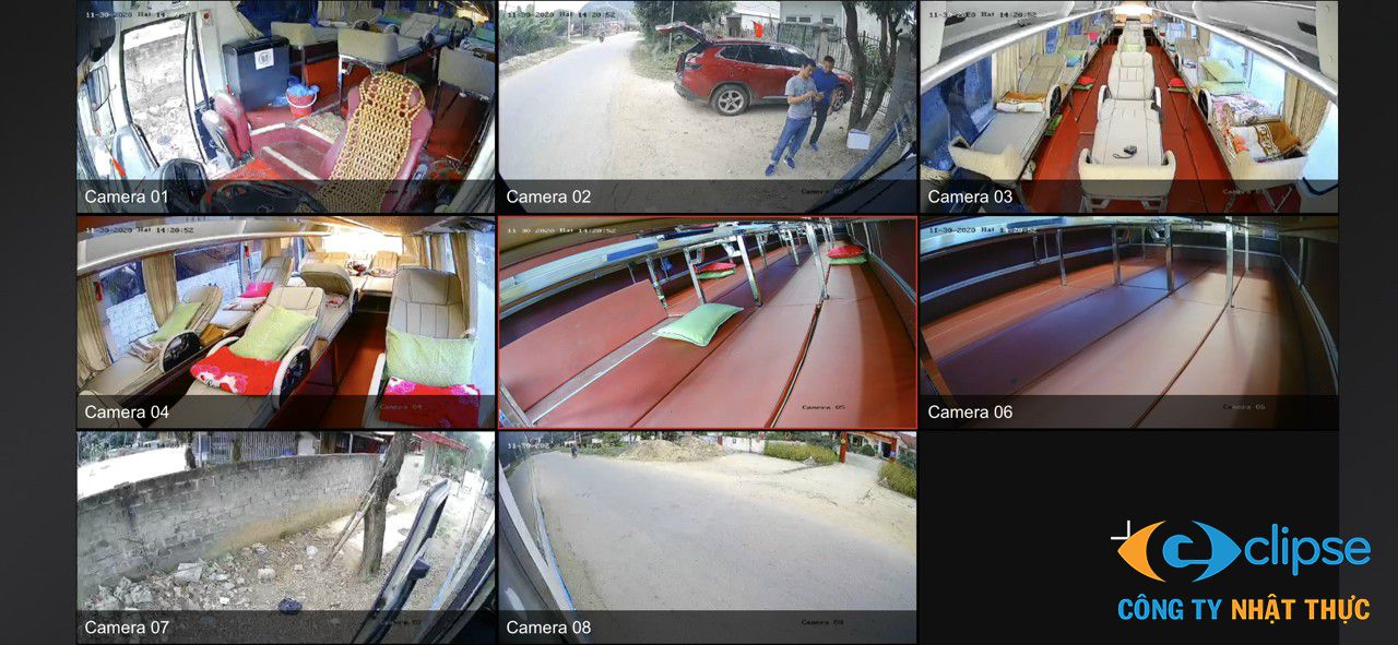 Camera lắp tại cửa xe giúp nhà xe ghi nhận chính xác số lượng người lên xuống