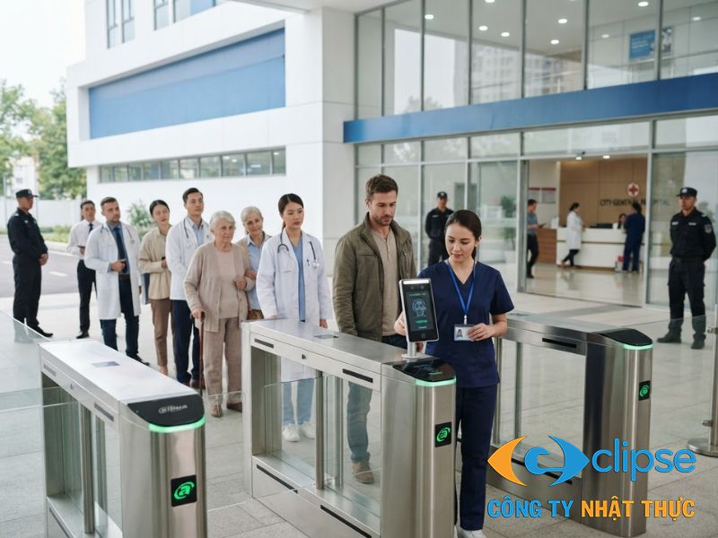 Giải pháp kiểm soát ra vào được phân quyền chuyên nghiệp, bảo vệ an toàn cho bệnh nhân và nhân viên y tế một cách tối ưu