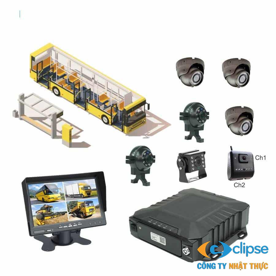 Hệ thống camera xe buýt giám sát từ xa tại Nhật Thực