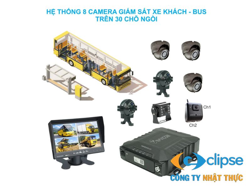 Hệ thống camera giám sát xe buýt xe khách trên 30 chỗ ngồi tại Hải Phòng