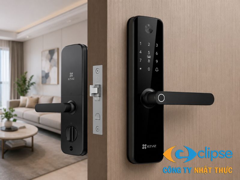 Lựa chọn khóa cửa thông minh Ezviz bảo mật ngoại vi kiên cố, mang lại phương thức mở cửa không cần chạm siêu tốc