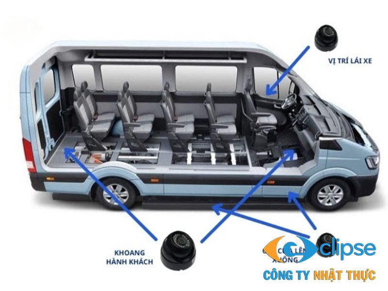 Các vị trí lắp camera trên xe giúp doanh nghiệp quản lý phương tiện hiệu quả