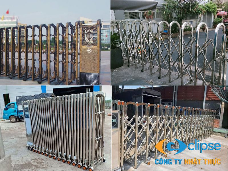 Nhật Thực tư vấn lắp đặt cổng xếp inox Bắc Ninh miễn phí, chuyên nghiệp