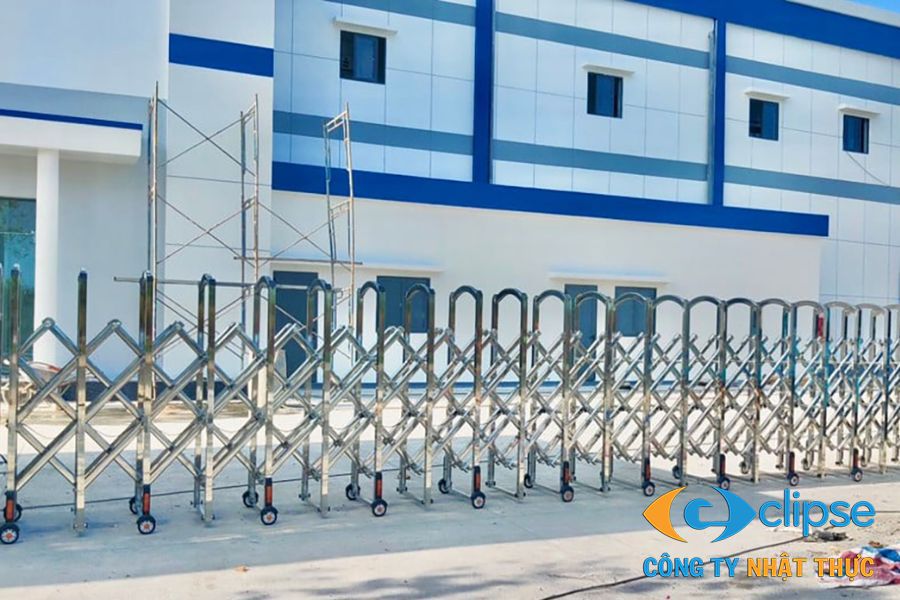 Mẫu cổng xếp inox Hải Dương đảm bảo cả an ninh và tính thẩm mỹ