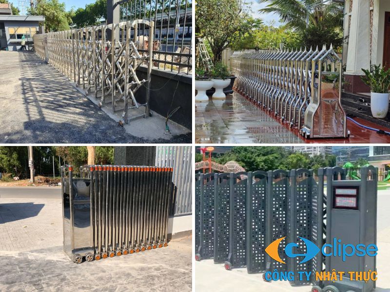 Nhật Thực phân phối hầu hết các dòng cổng xếp inox Ninh Bình