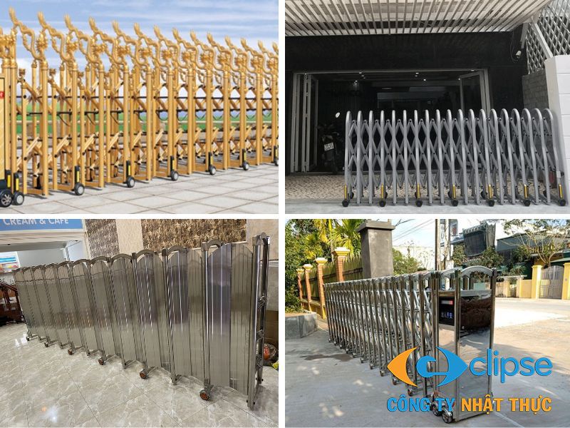 Nhật Thực cung cấp đa dạng các loại cổng xếp inox Phú Thọ chất lượng