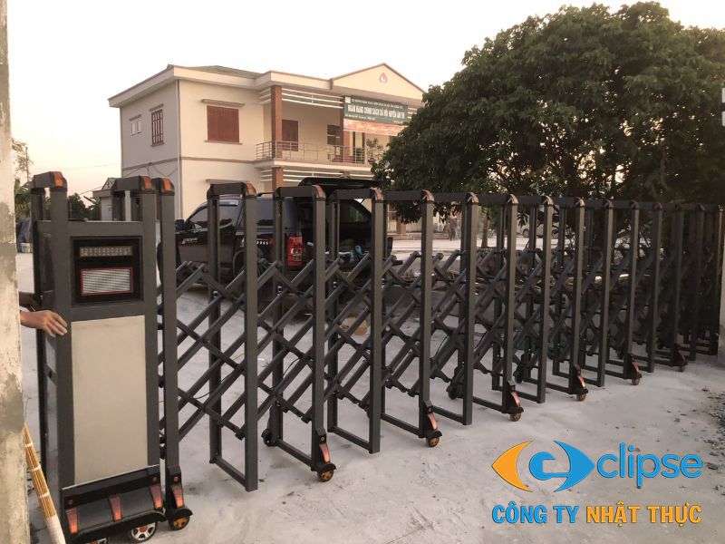 Dịch vụ lắp đặt hệ thống cổng xếp điện không ray (Cảm biến từ)
