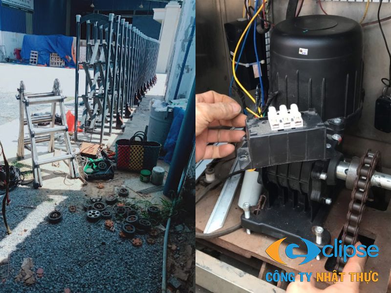 Dịch vụ sửa chữa và bảo trì cổng xếp inox Vĩnh Phúc tận nơi