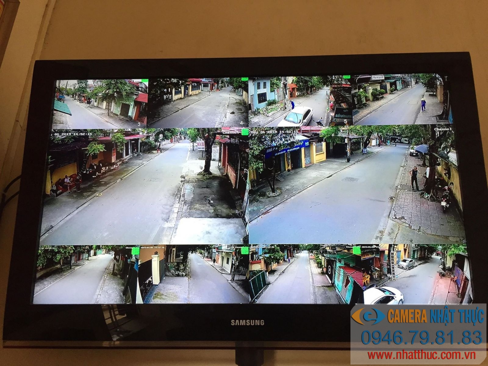 Một hệ thống quản lý camera trên trục đường do Công An Phù Liễn Quản Lý