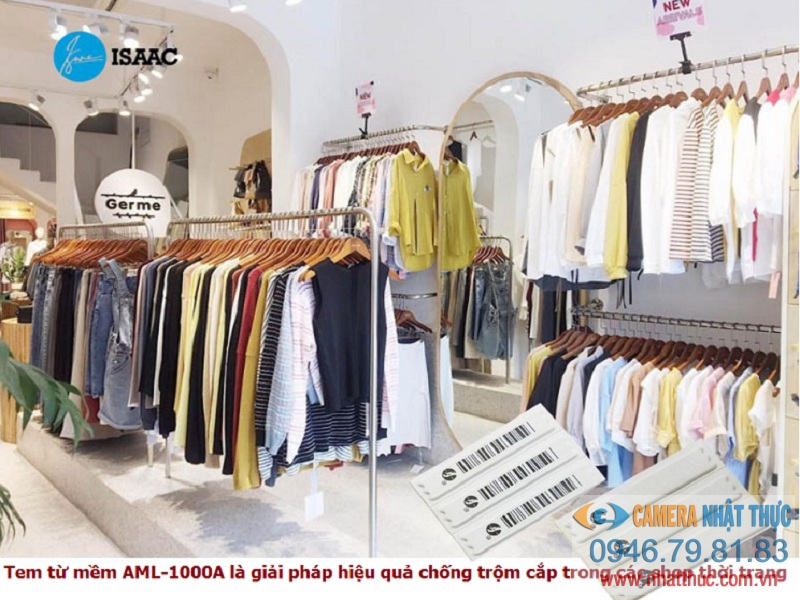Tem từ mềm AML-1000A dùng trong shop quần áo