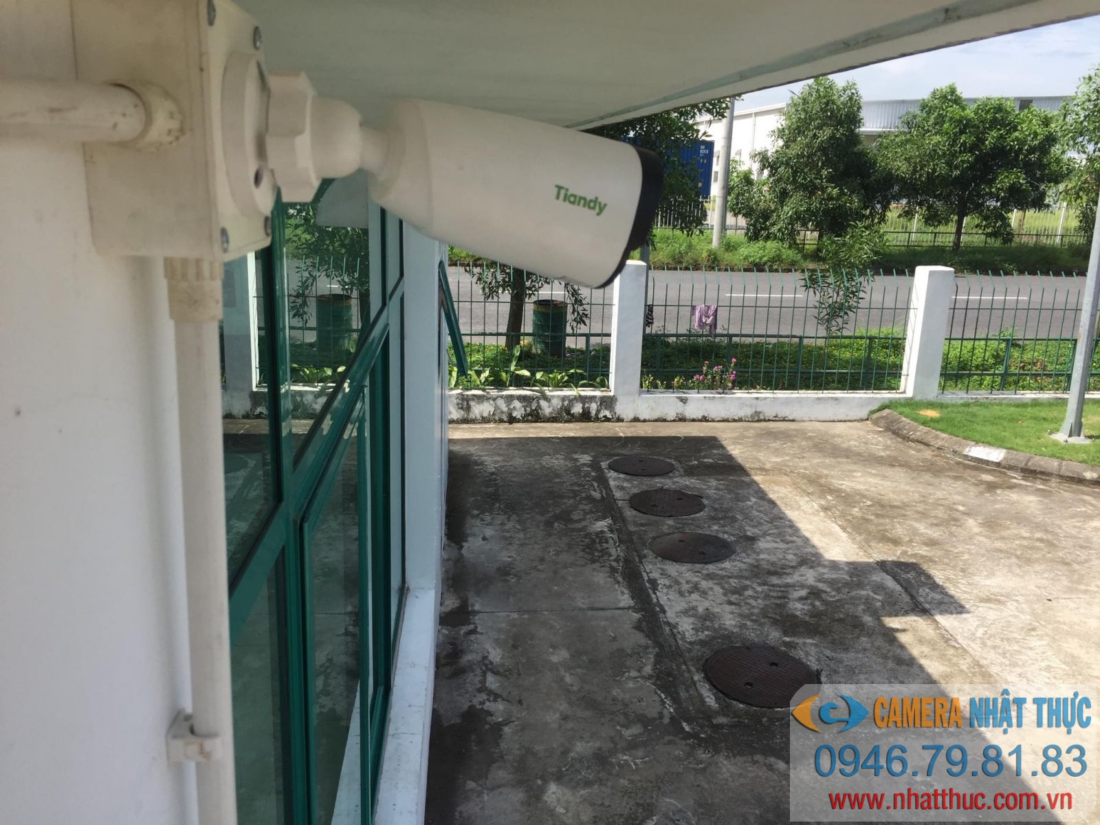 Nhật thực lắp đặt camera với tầm quan sát rộng