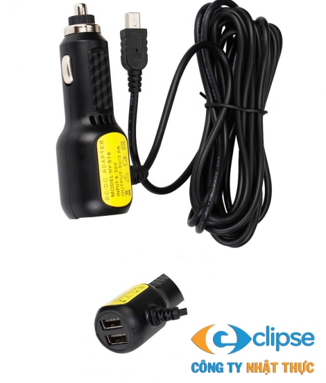 Tẩu sạc và dây cấp nguồn cho Dashcam Hikvision