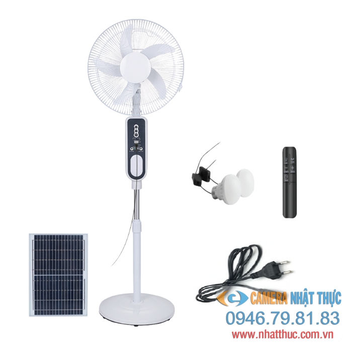 Quạt tích điện năng lượng mặt trời Blue Carbon