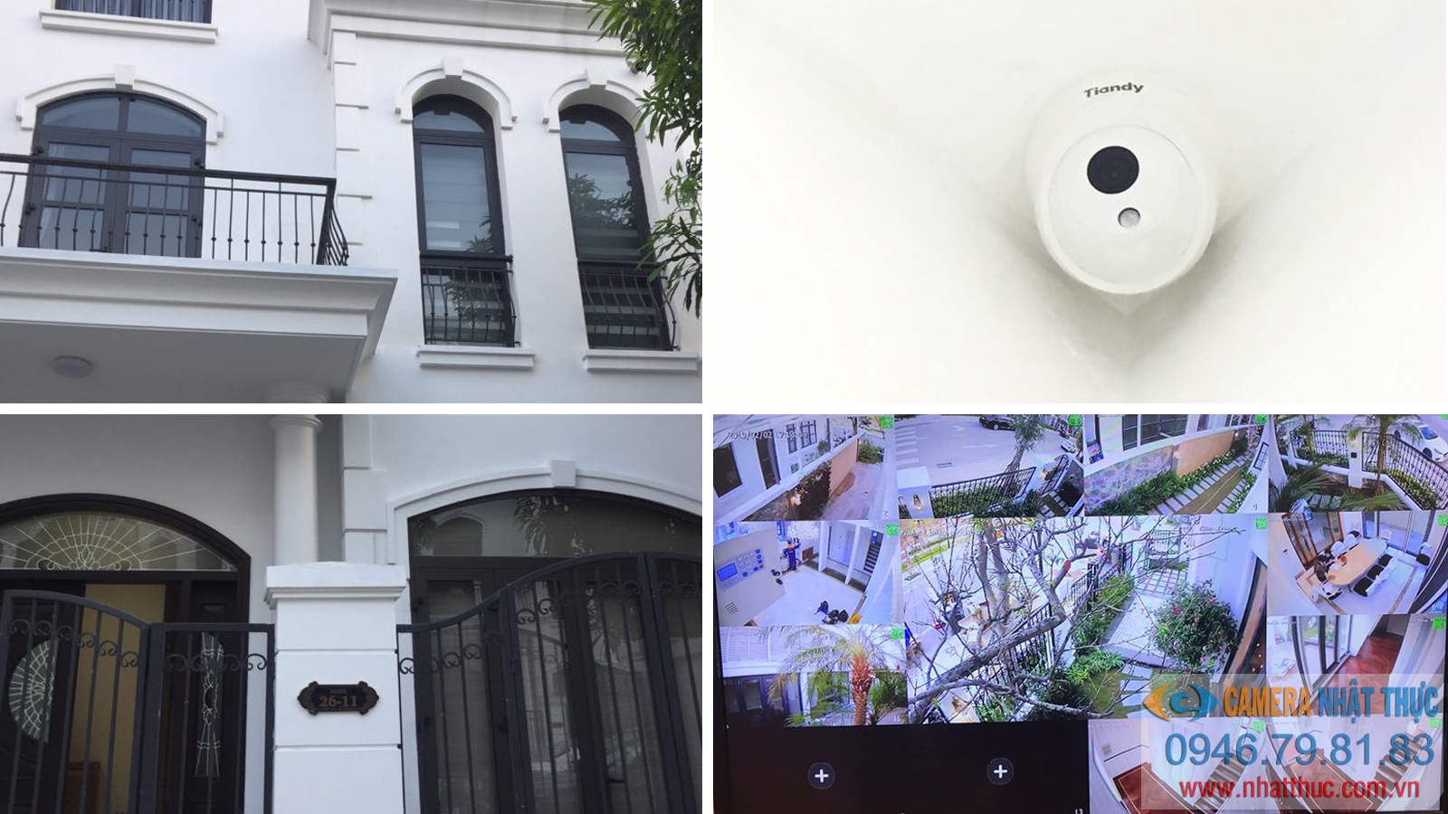 Lắp đặt camera cho biệt thự tại Vinhomes Hải Phòng