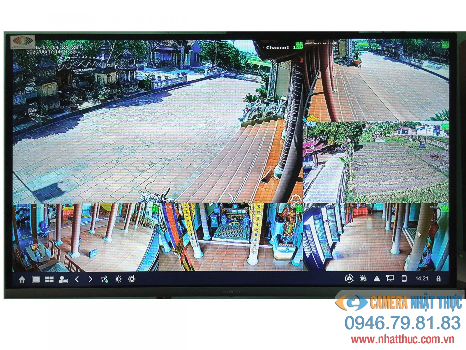 Nhật Thực hoàn thiện lắp đặt camera ở chùa Liên Hoa- Kiến An
