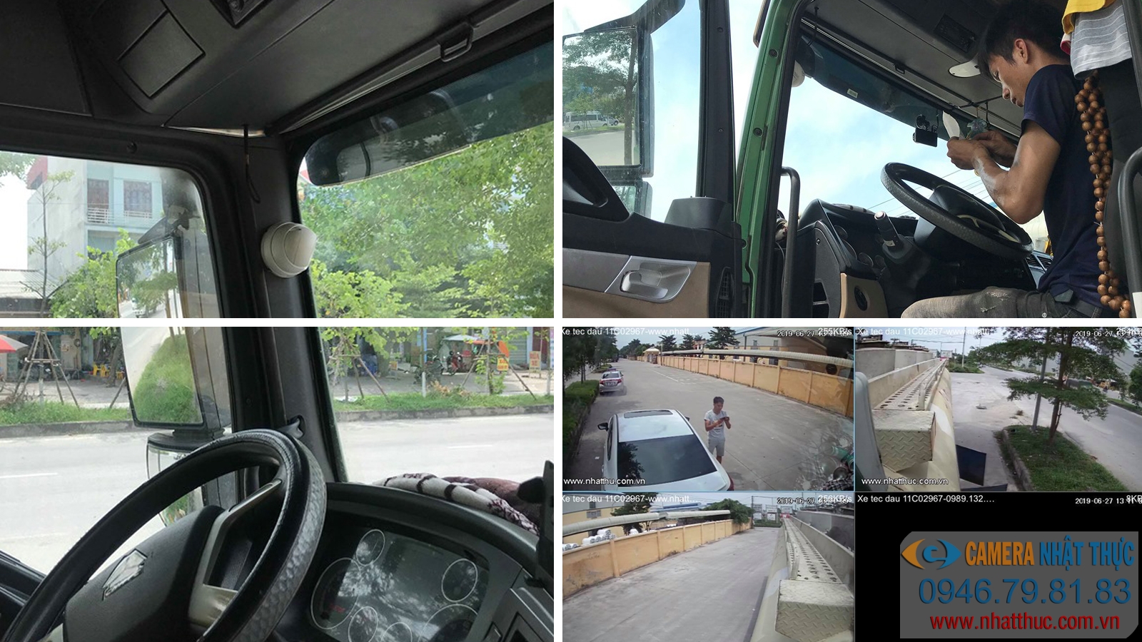 Lắp đặt camera trên xe chở xăng dầu