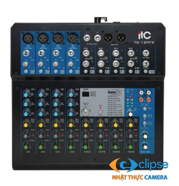 Mixer 12 kênh ITC TS-12PFX