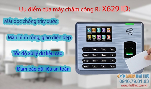 máy chấm công x629