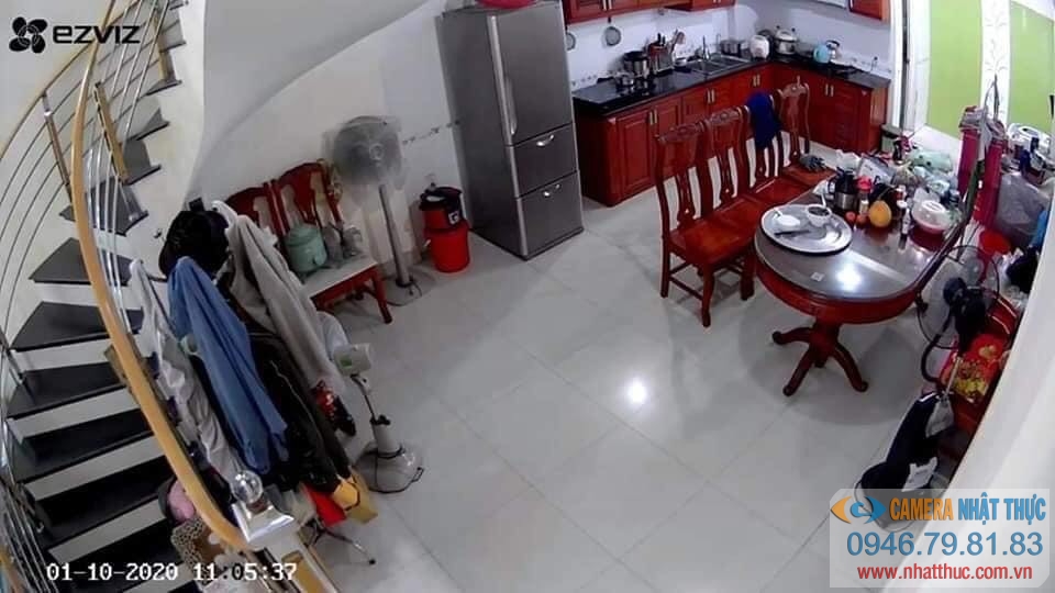 lắp đặt camera ở hành lang