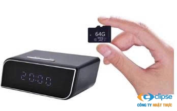 Camera ngụy trang dạng đồng hồ điện tử để bàn
