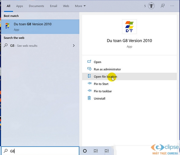  Phần Mềm Dự Toán G8 Full