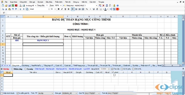  Phần Mềm Dự Toán G8 Full